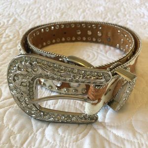 Cowhide Belt / Rhinestone
